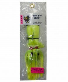Blue Water Candy Tandem Loaded Parachutes 8oz & 4oz with Shad