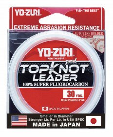Yozuri TopKnot Pink Fluorocarbon Leader Material - 30 Yards